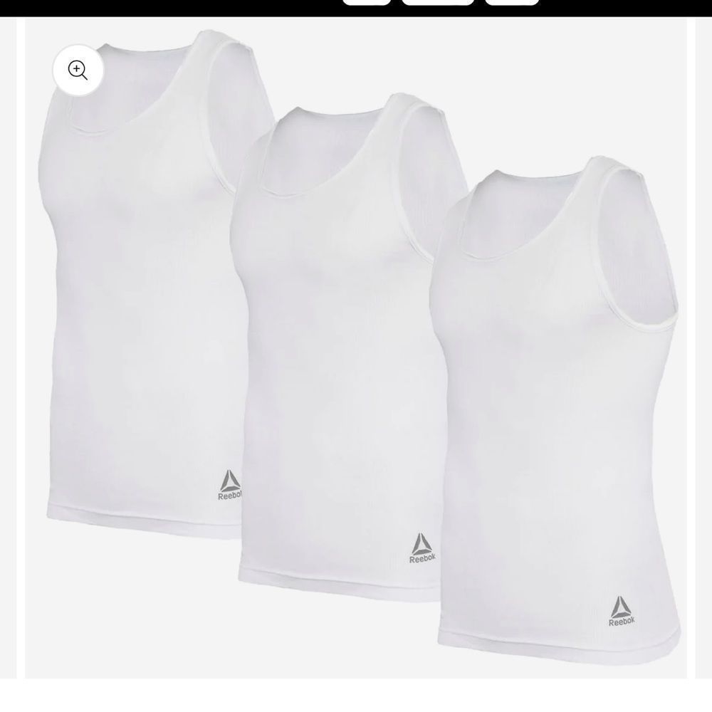 NWT’s Reebok Men's 3 Pack Tanks Size Large B1 - Picture 2 of 3